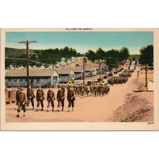 On the March Military Postcard PC554