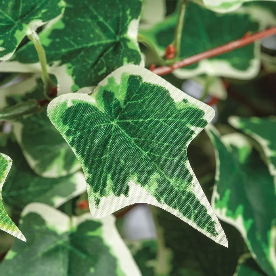 Cesta colgante artificial de hiedra holandesa interior exterior patio porche jardín decoración Foto 2 de 4