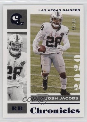 2020 Panini Chronicles Purple 35/49 Josh Jacobs #52 un2
