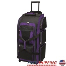 Adventure 30 Rolling Duffel Bag W/ Multi-Pocket Storage Travel Essentials New