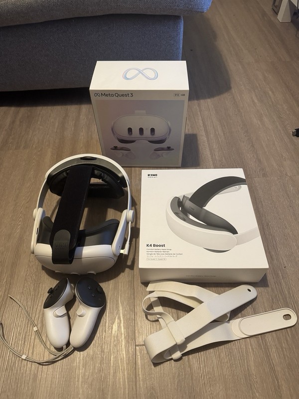 Meta Quest 3 512GB + Battery Pack Head Strap Excellent Condition
