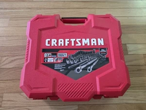 NEW CRAFTSMAN 81-Piece Jeu d'outils de mécanique Chrome Gunmetal SAE/Métrique 120-Tooth