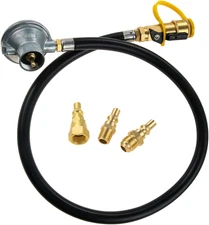 Low Pressure 1LB Propane Tank Gas Regulator Valve with 1/4" Quick Connect Shut