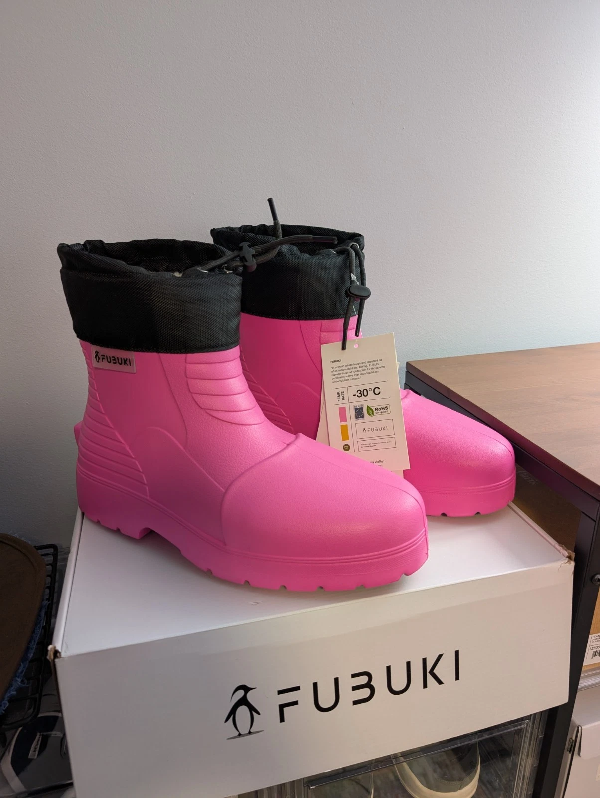 Fubuki Niseko 2.0 Low Boots Pink Men's Size 12