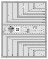 Creative Grids Half Rectangle Trim Tool Quilt Ruler – CGRDH6 – Made in USA, 8...