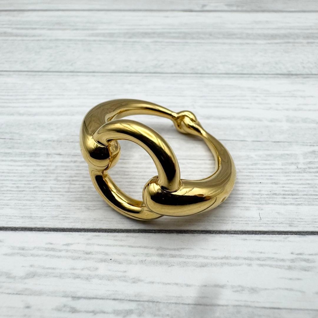 [Extremely Good Condition] Scarf Ring Moe Gold - image 1