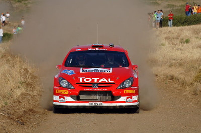 Marcus Gronholm FIN on the shakedown stage 2005 WRC Rally Car Old Photo 6