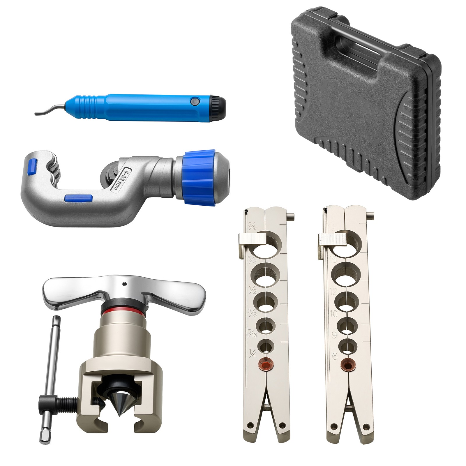 Uimoso HVAC 45° Eccentric Flaring Tool for 1/4"-3/4" & 6-19mm Tubing
