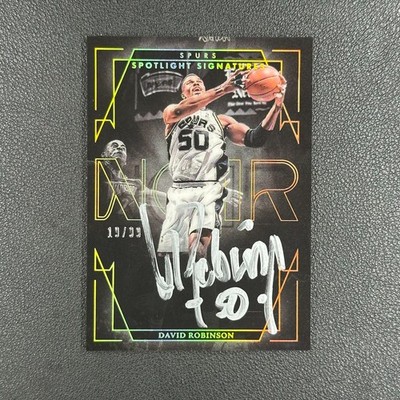 2024 Panini Noir David Robinson Spotlight Auto 19/99 Spurs#Z