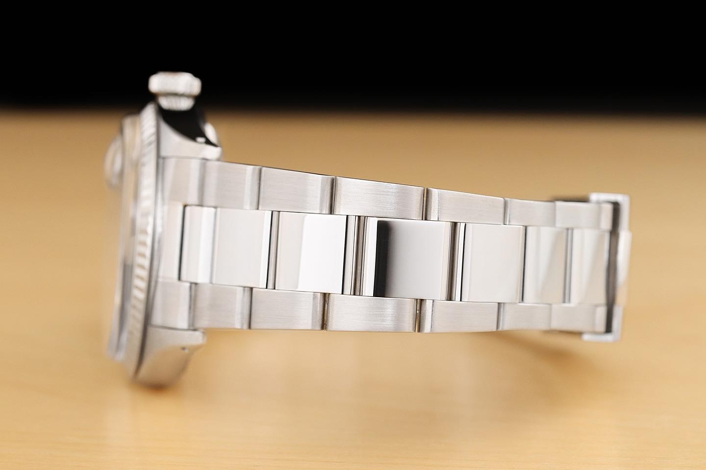 Rolex Uomo Datejust 16014 18K Oro Bianco Acciaio Cassa Bianca Orologio Oyster foto 5