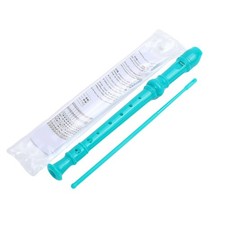 Green-8 Holes Soprano Recorder with Cleaning Rod, German C Key Recorder7930