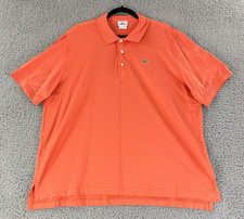 Lacoste Polo Shirt Mens Size 2XL 7 Orange Short Sleeve 100 Cotton Knit Casual