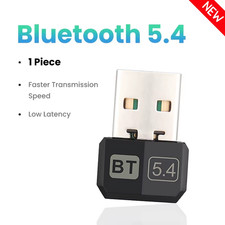 Bluetooth 5.4 Adapter Pc/Laptop USB Bluetooth Receiver Dongle Wireless Computer