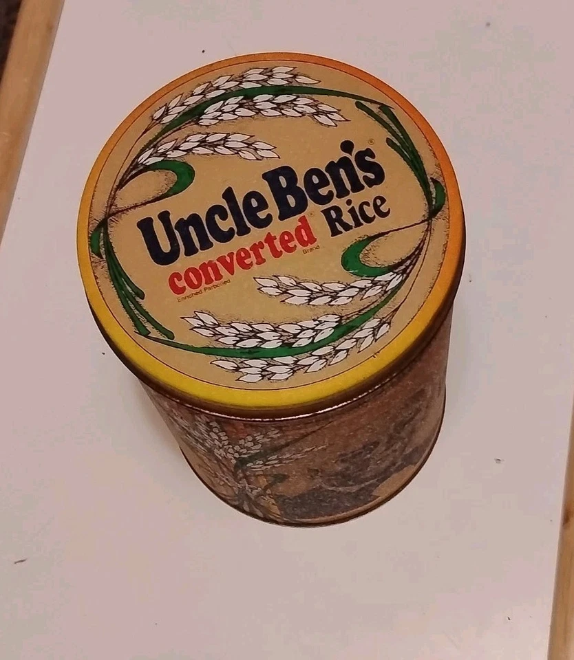 Vintage 1985 Uncle Ben's Converted Rice 64 Oz Advertising Tin: 1947 Reproduction - Image 4 of 4