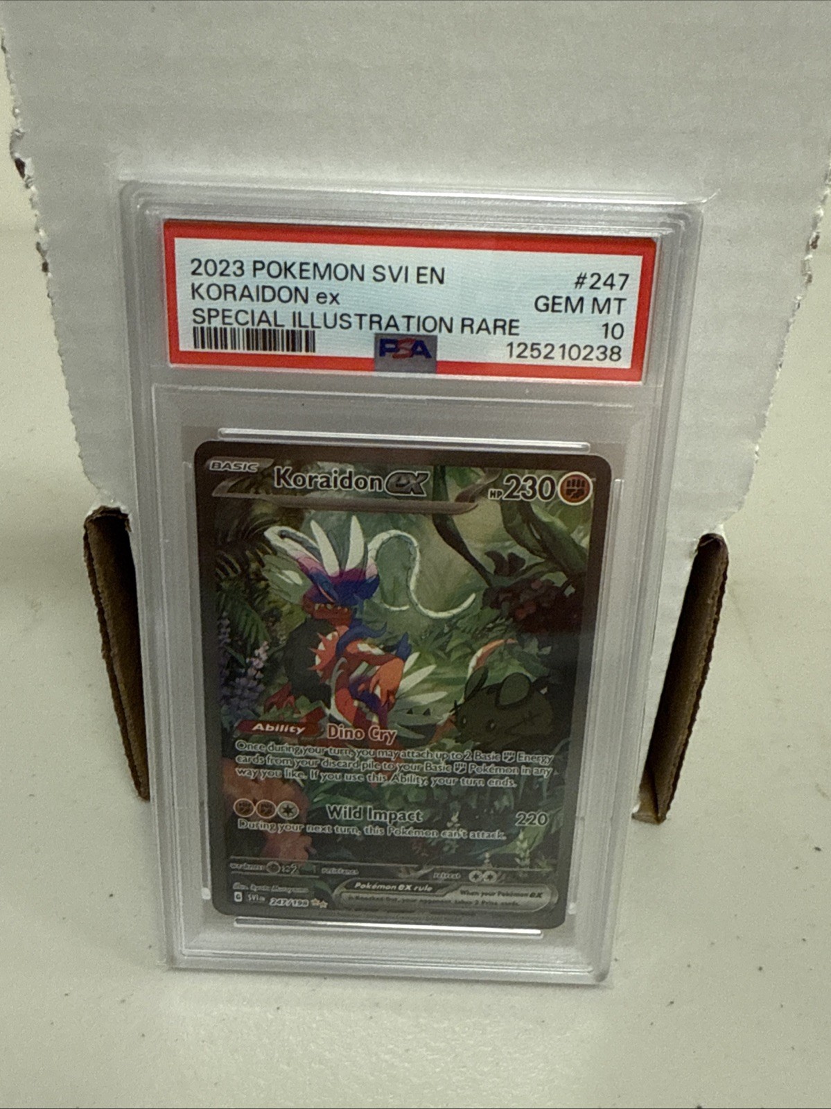 2023 POKEMON SVI EN-SCARLET & VIOLET #247 KORAIDON EX PSA 10