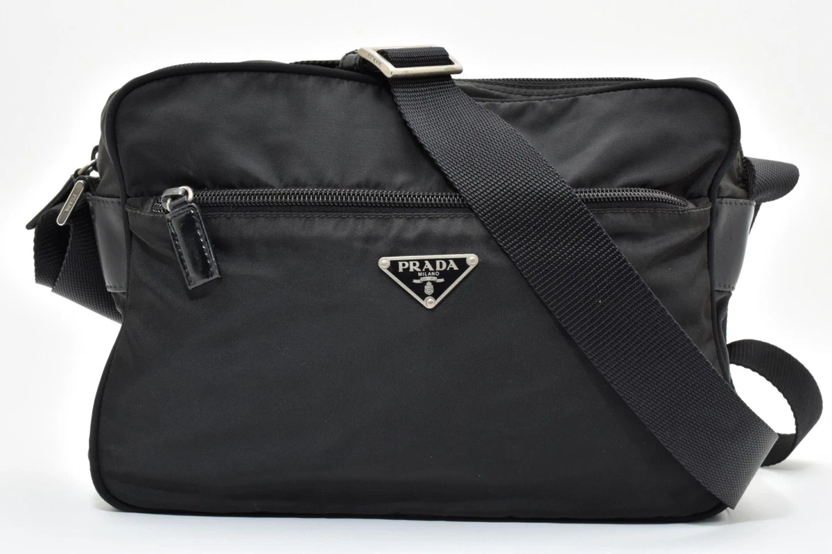PRADA Tessuto Shoulder Bag Black Bags & Handbags for Women for
