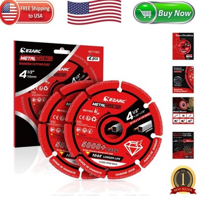 Ultimate Metal Cutting Solution: Diamond Wheel 4.5 x 7/8 Inch - 5,000 Cuts
