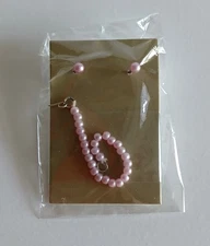 Integrity Toys Standout Fall Della Roux Jewelry Pink Pearl Earrings & Necklace