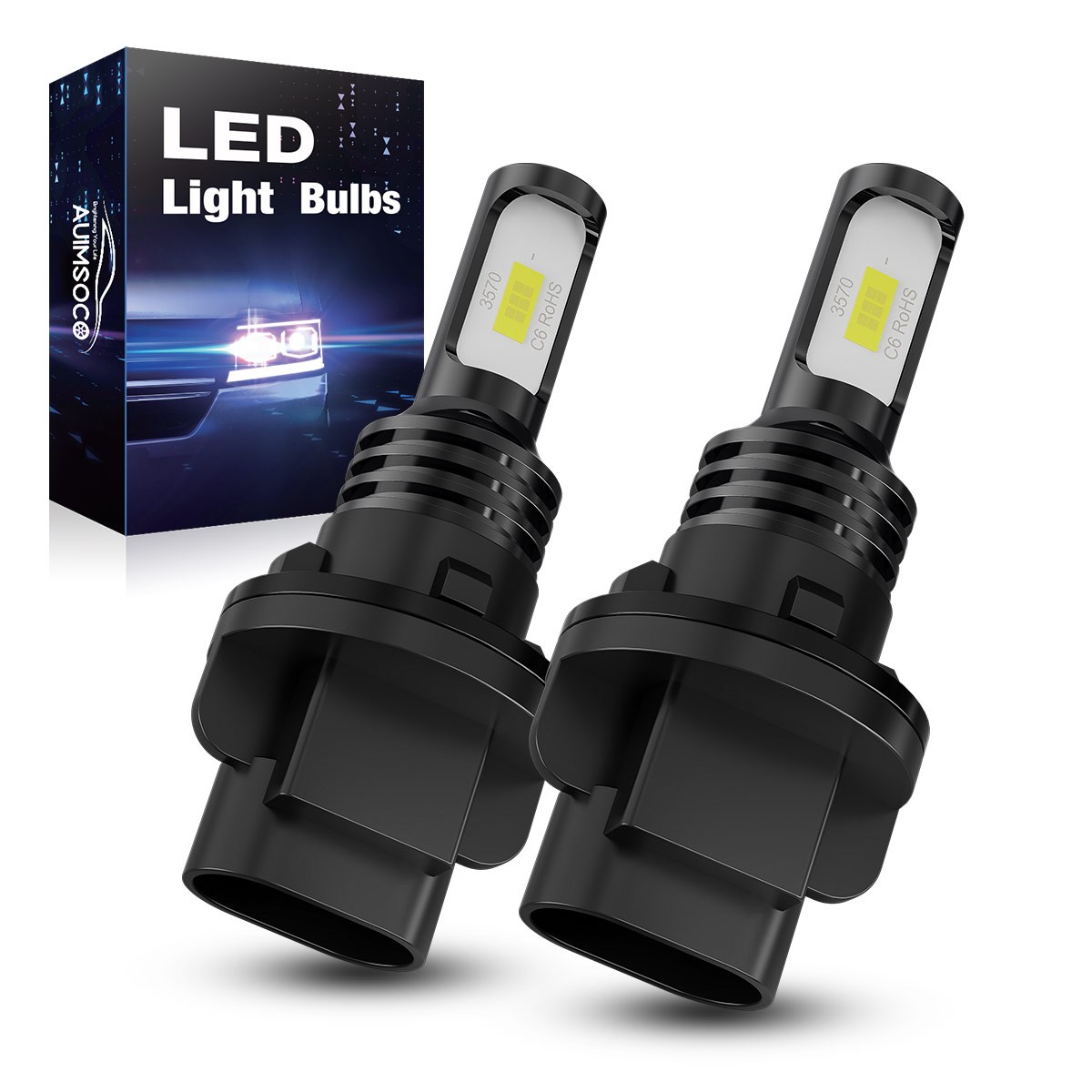 LED Headlight Bulb Lights for honda ATV UTV Fits 34901-HP5-601