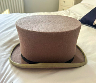 Grey Wool Top Hat