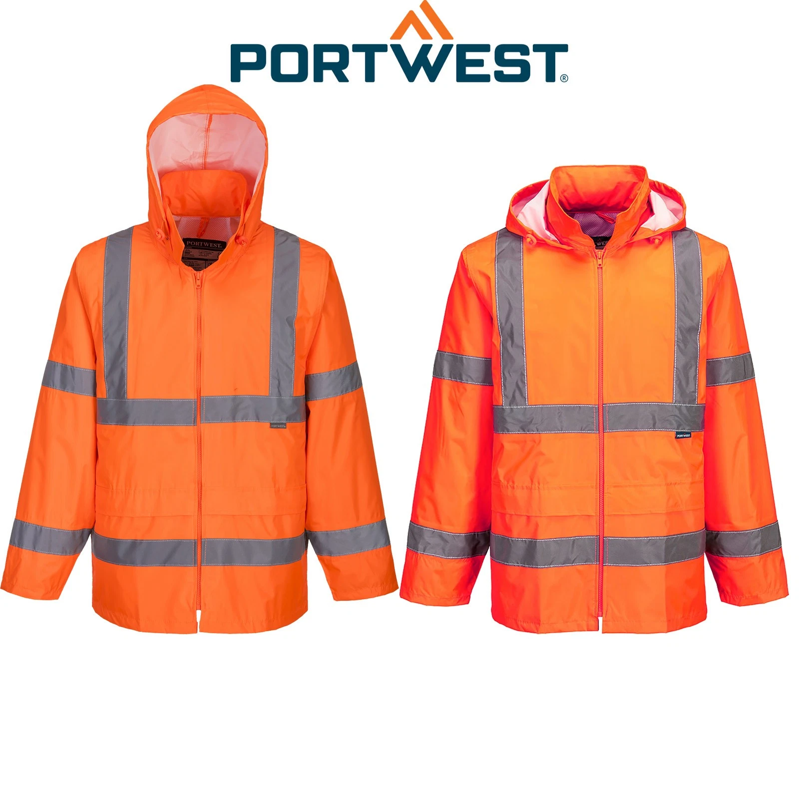 2x Portwest Hi Vis Waterproof Windproof Vented Safety Rain Jacket Raincoat Bulk
Opens in a new windo