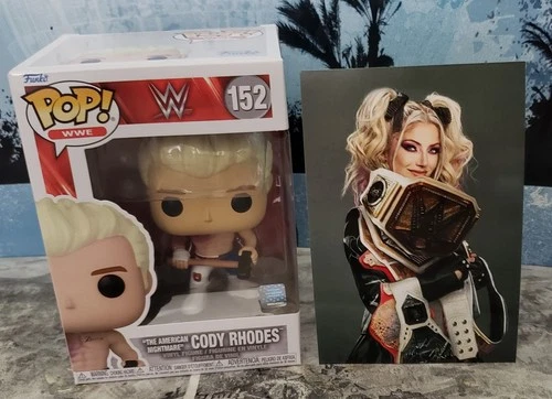 Funko Pop! WWE Cody Rhodes 152 4x6 Alexa Bliss Photo