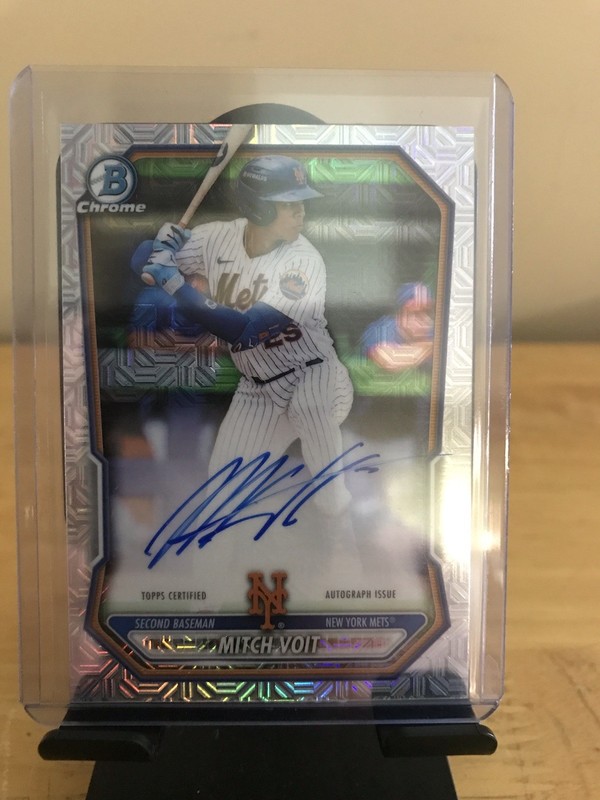 2026 Bowman Chrome Mitch Voit #BMA-MV AUTO MEGA Mojo Refractor New York Mets
