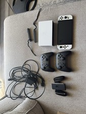 Nintendo Switch OLED Model White - 64GB - With 2 Pro Controllers Bundle