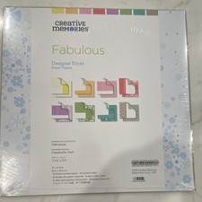 Creative Memories Fabulous Designer Prints 12x12 Scrapbooking Paper Multicolor