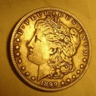 1899-S Morgan Silver Dollar Rare Key Date San Francisco VF/XF