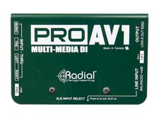Radial Engineering ProAV1 Pro DI Interface DIRECT BOX - NEW - PERFECT CIRCUIT