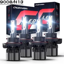 For Ford F450 Super Duty 2005-2015 9008+9008 LED Headlight Bulbs 6000K