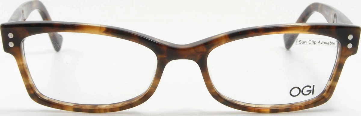 Ogi Eyewear OSL709 200 Brown Rectangular Semi-Rimless Eyeglasses Frames OGI Brown Eyeglass Frames for sale | eBay main image 2