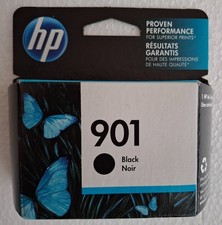 NEW GENUINE HP 901 BLACK PRINTER INK CARTRIDGE OEM SEALED. 10/2018