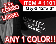 Qty-2 12 I-vtec Decal Decal Sticker In Any Color 1101