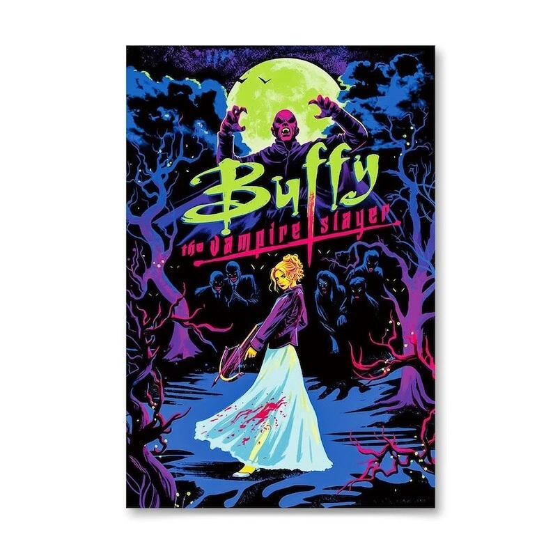 Buffy The Vampire Slayer Movie Poster, Gift For Mother's Day Father's Day