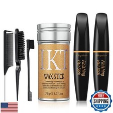 SUOFEIYA 6PCS Hair Finishing Stick Hair Wax Stick and Comb Refreshing and Not