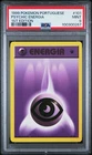 1999 Pokemon PORTUGUESE 1st Edition Base Set Psychic Energy 101/102 PSA 9 MINT