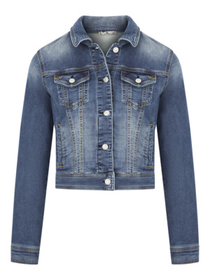 LTB Damen Jeansjacke Destin – Used-Look Mit Stretch, Bequem Und Vielseitig
