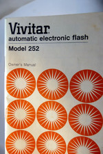 Vivitar Flash 252 Owner's manual Instruction Guide E English