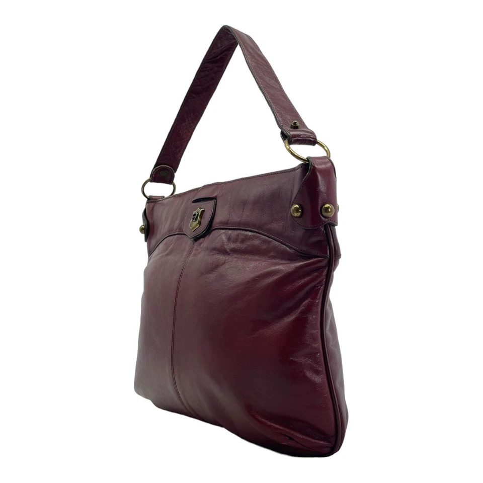 Bolso de mano ETIENNE AIGNER grande hecho a mano vintage años 60 70 mango superior hobo sangre de buey Foto 4 de 4