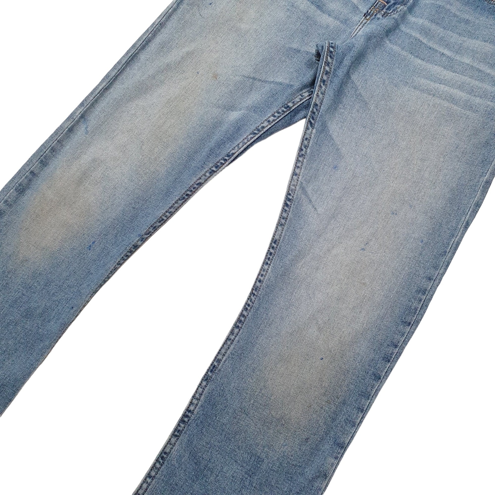 WRANGLER Slim Jeans Straight Fit Blue Denim Trousers Mens W30 L32 image 3