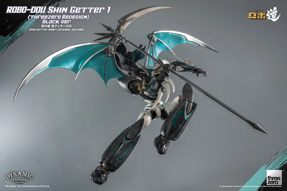 ThreeZero The Last Day Shin Getter 1 Black Ver. Robo-Dou Action Figure Nuovo NEW - Immagine 4 di 4