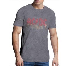 Image of AC/DC Unisex T-Shirt: Vintage Silhouettes (Snow Wash) (X-Large)