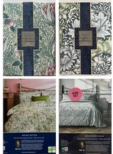 William Morris ARTICHOKE DUSTY ROSE or CHRYSANTHEMUM SEA BLUE Duvet Set NWT