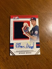 Ethan Wood 2017 USA Baseball Silhouette Game Patch Auto #178 Campbellsville /49