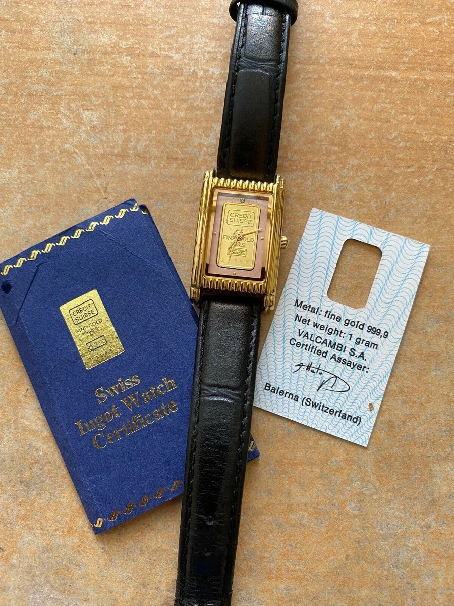Credit suisse fine gold 999.9 watch clearance