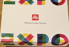 ILLY Art 2015: SET OF 4 CAPPUCCINO CUP & SAUCER 2015 MILANO ART EXPO NEW IN BOX