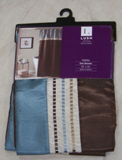 Lush Decor Terra Shower Curtain - NEW - 72 x 72 - Blue/Brown Colors