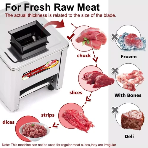 850W Commercial Electric Meat Cutter Slicer Shredding Cutting Machine Kitchen US - Picture 16 of 66